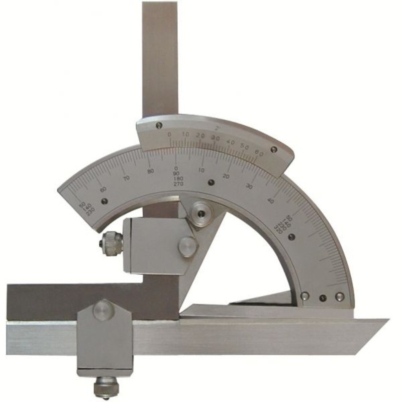 MHC 635-7780 Universal Bevel protractor Range : 0-320 degrees reads 2 degree