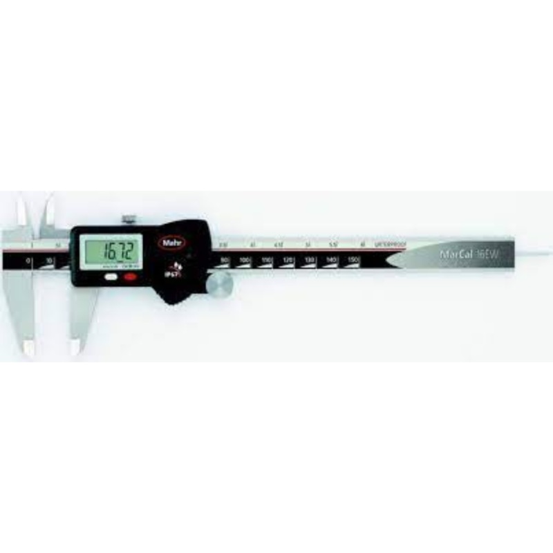Mahr Digital Caliper 4102912 IP67 16EW , 6/150mm, Resolution .0005/.01mm, No Output