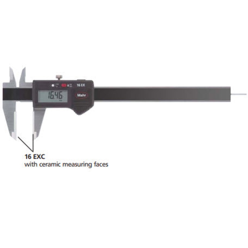 MAHR FEDERAL 4102824 Electronic Digital Caliper, 0 – 6 (0 – 150mm) Range, .0005 (.01mm) Resolution Ceramic Faces