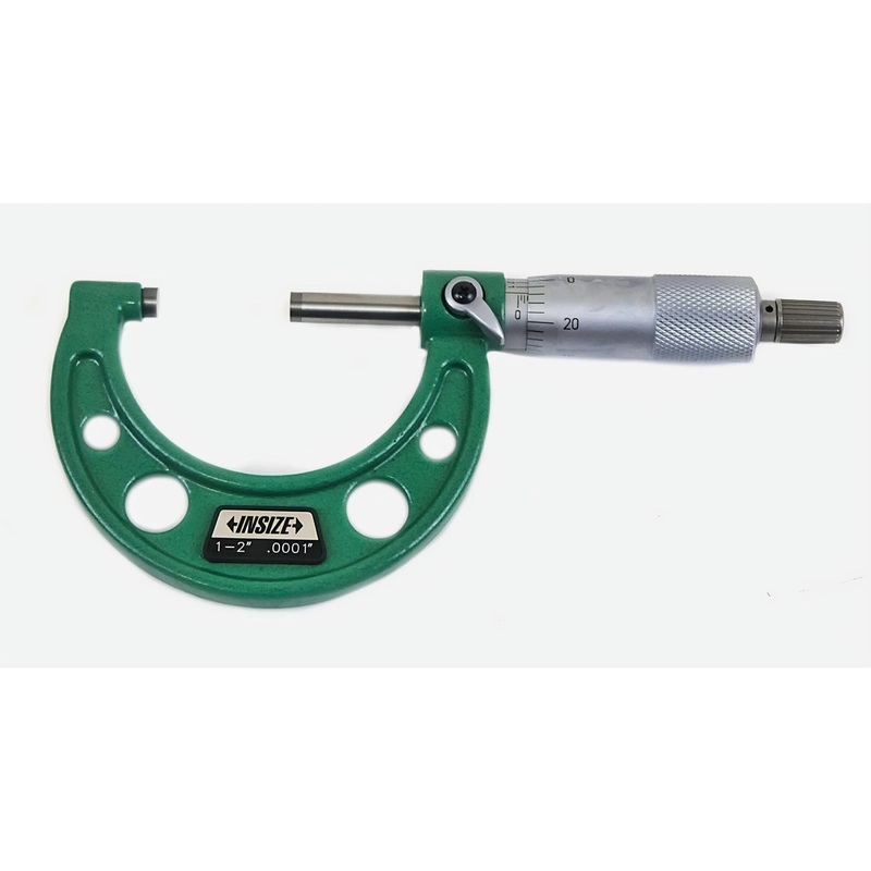 Insize Mechanical micrometers with heat shield 1-2 x.0001, 3202-2