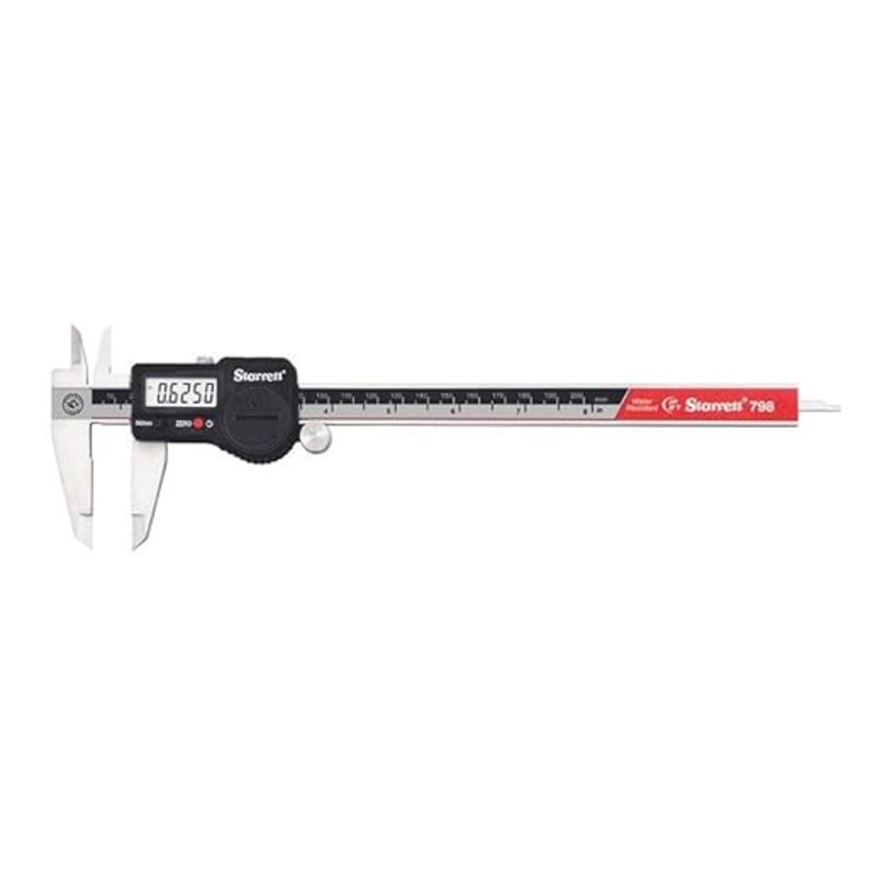 Starrett Electronic Caliper IP67, 0-8/0-200mm Range, 0.0005/.01mm Resolution, 798B-8/200,