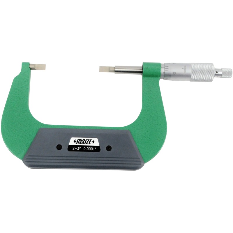 Insize Blade Micrometer Imperial Models 2-3” Graduation .0001” Blade type A 0.75 x 6.5mm 3232-3