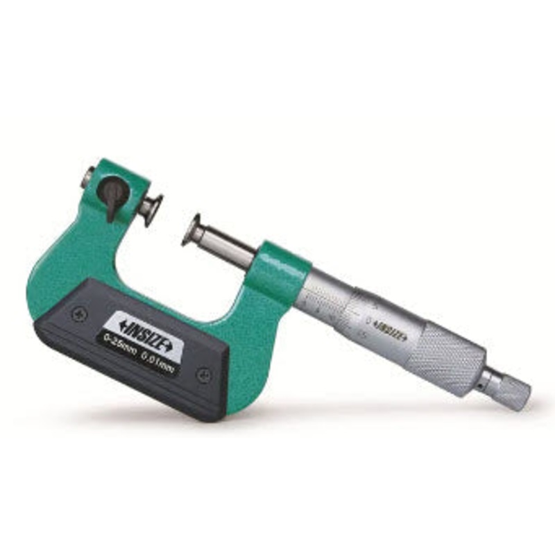 Insize Universal Micrometer 3280-25 0-25mm x .01mm with 7 sets of tips