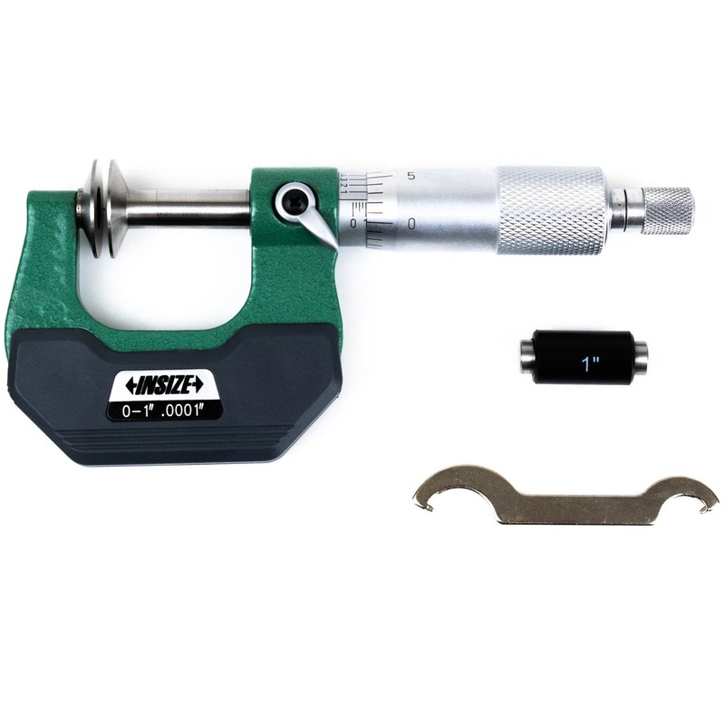 Insize Disc Micrometer 0-1 x .0001 Anvils 0.8 3282-1