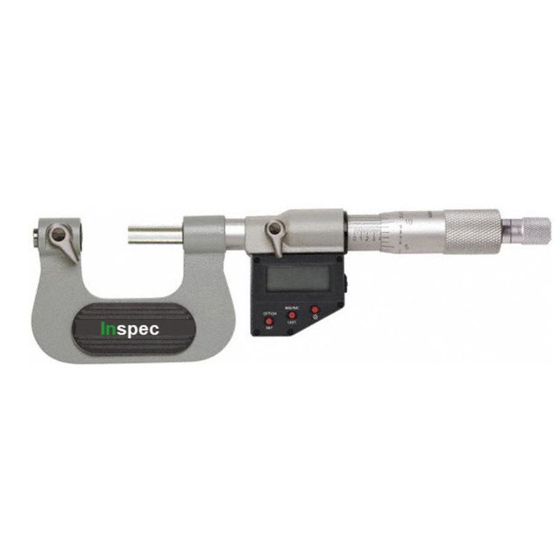 Inspec 230-91-410 Screw Thread Mic Range 0-1/0-25mm Resolution .001mm/.00005 anvils not included