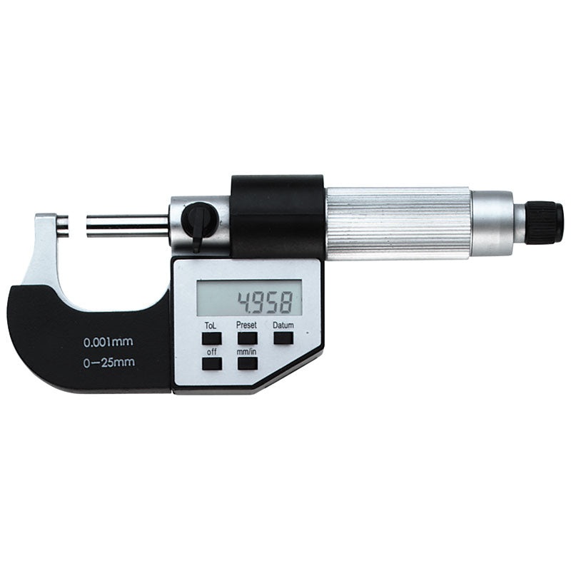 Inspec Digital Micrometer 131-01-040 Range 0-25mm/0-1 Resolution .00005/.001mm
