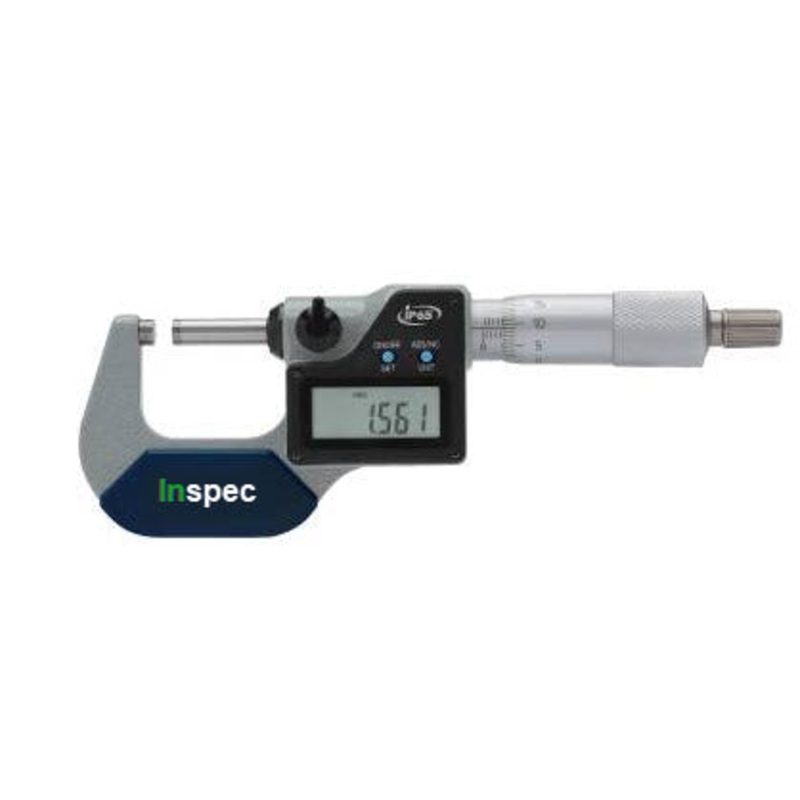 Inspec Digital Micrometer 133-01-410 Range 0-25mm/0-1 Resolution .00005/.001mm IP65