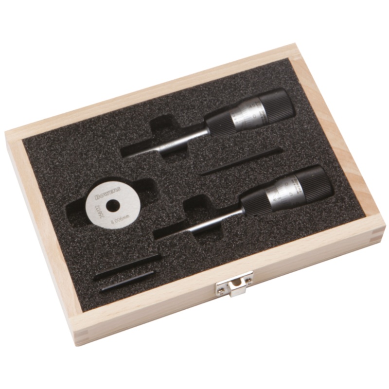 Bowers SXTA3M Set of 3 Point Micrometers Depth: 58mm Graduation: .005mm Range: 6-10mm