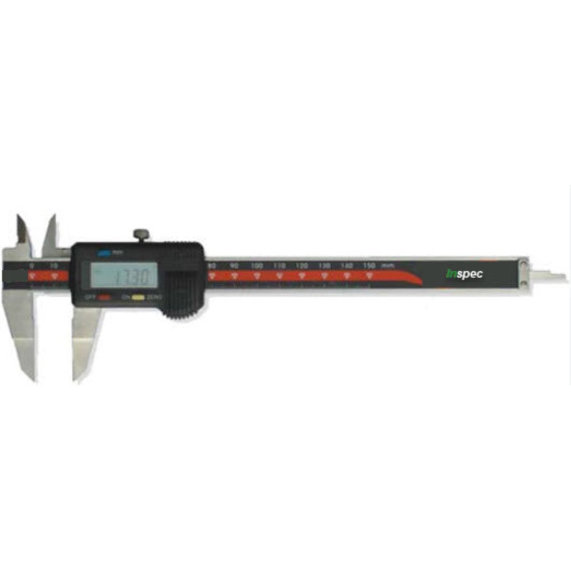 Inspec 402-13-212 Electronic Blade Caliper 0-6/0-150mm, Resolution .01mm/.0005, Data output