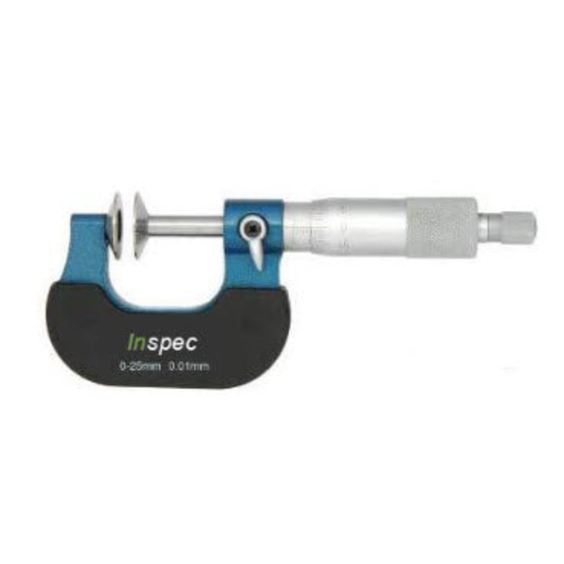 Inspec Disc Micrometer Range 0-25 grad .01mm anvils 20mm Item number 200-21-000