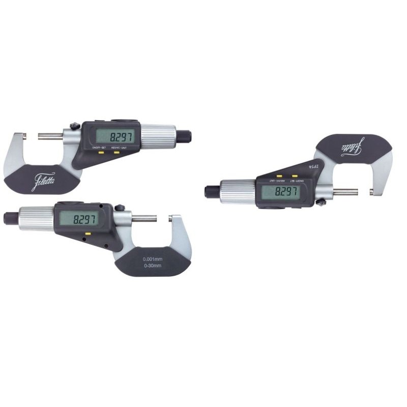 Inspec Double Display Digital Micrometer Range 0-1.2/0-30mm, Resolution .00005/0.001mm, 191-51-630