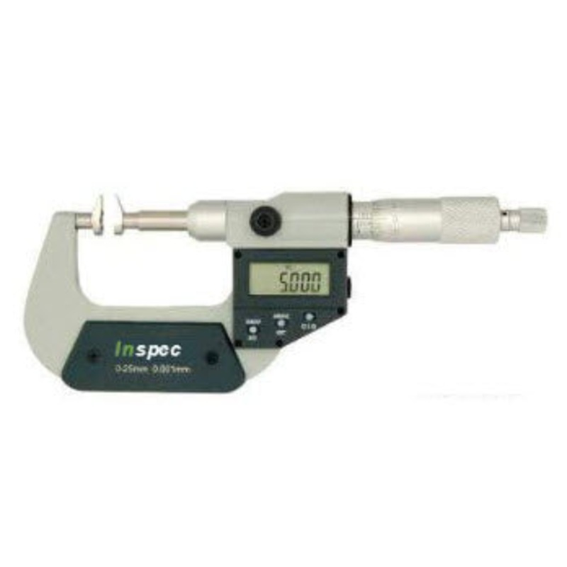 Inspec Jaw Micrometer Range 0-1/0-25mm Resolution .001mm/.00005 R10M, Diameter 8mm Item number 231-01-410