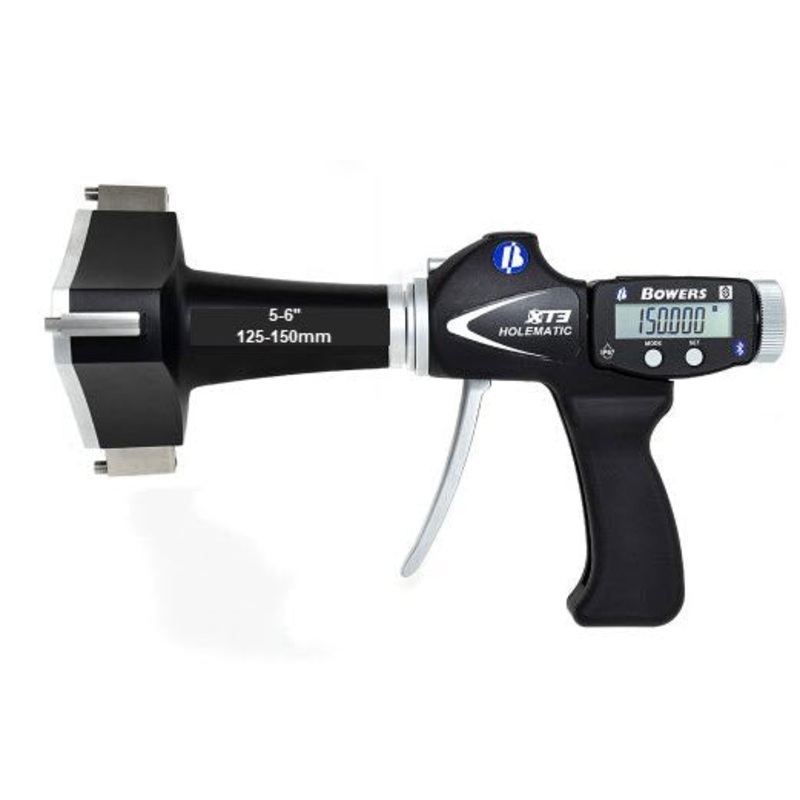 Bowers Digital Pistol Grip Electronic Holemike Internal Micrometer, 5-6 Measuring Range XTH125i