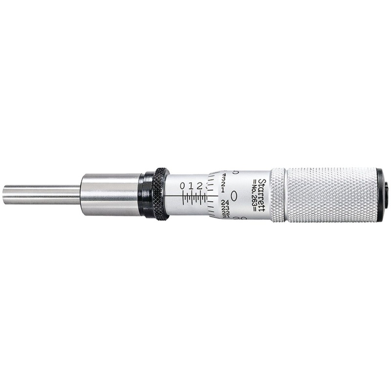 Starrett 263ML 0 – 25 mm Plain Micrometer head ( 12.7 mm dia. )