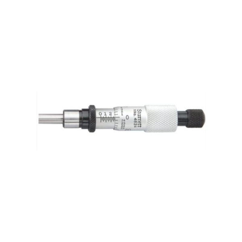 Starrett 463RL Micrometer Head 0-1/2 Range, .001 Grad, Ratchet Stop, Lock Nut