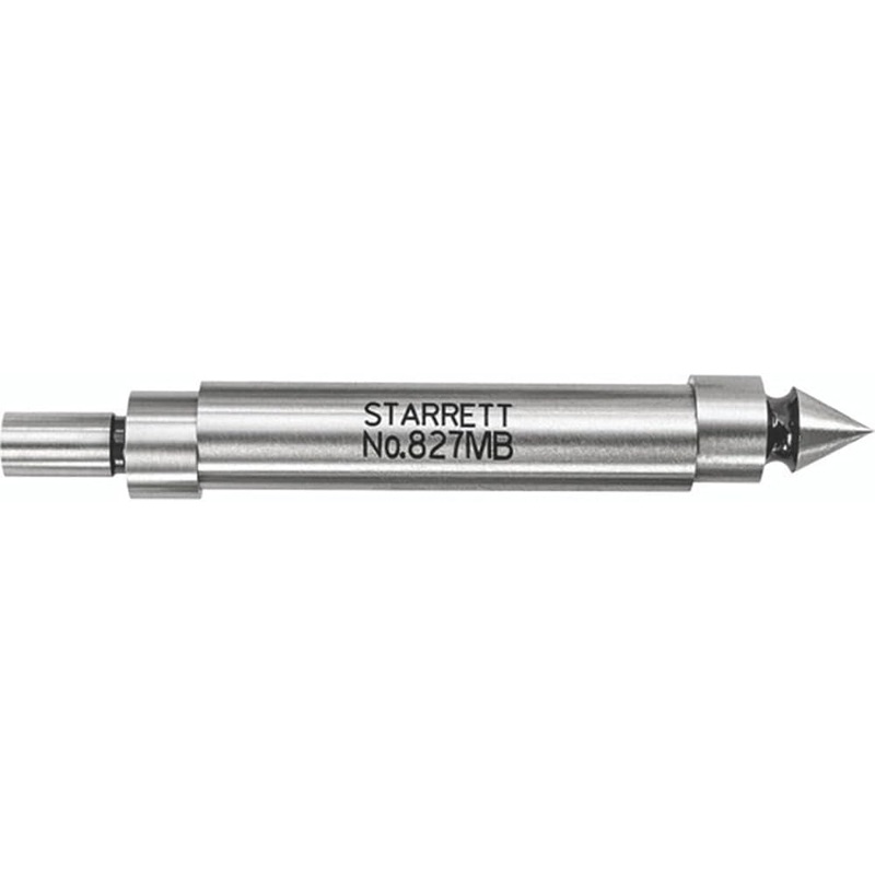 STARRETT 827MB FINDER, EDGE, SINGLE END, 10mm Body diameter, Contact diameter: 6mm Pointed