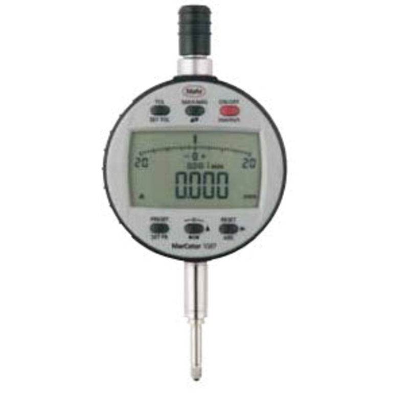 Mahr 4337060 Digital Indicators 1087 Accuracy:0.005mm Model:1087 Range: 12.5mm/0.5 Repeatability: 0.002mm Resolution: 0.001mm/0.00005 Stem: 8mm