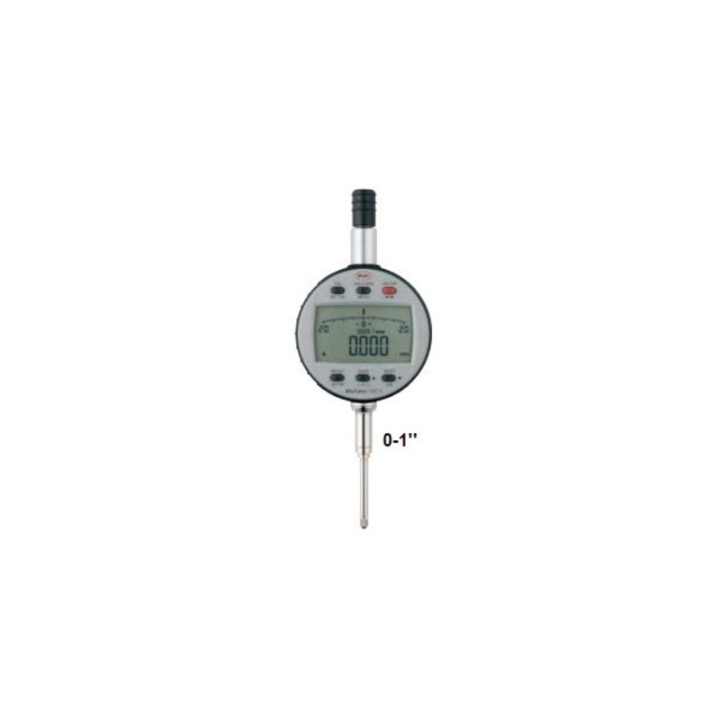 Mahr 4337171 Digital Indicators MarCator 1087 R, Range 25mm/1” Resolution 0.001 mm / .00005 Accuracy 0.005mm Repeatability 0.002mm Force 0.65 – 1.15N Stem 3/8”