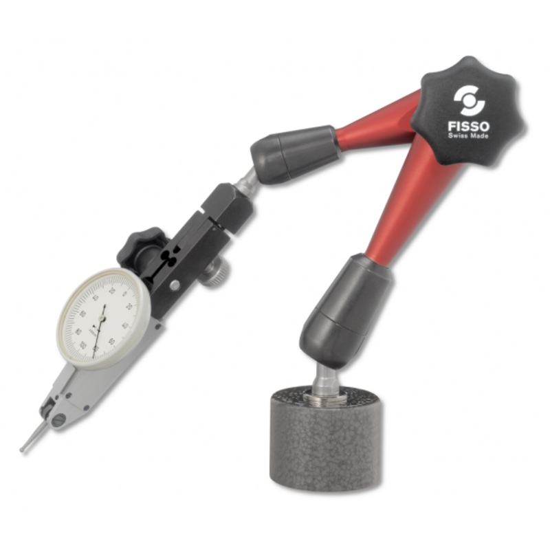 Fisso Strato line 3D articulated gauging arm S-20.25 (S-20 F + TM) with pot magnet (TM) (permanent) 3/8 Fixing