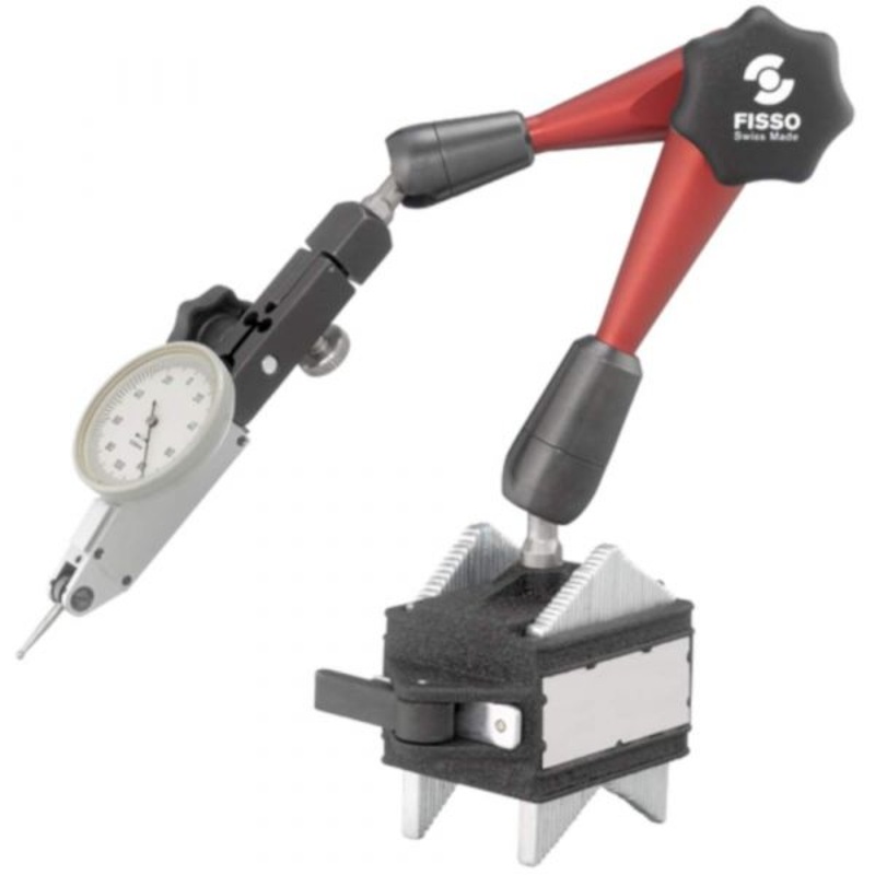 Fisso Strato S-20 F + AM 3/8 Articulated Adjustable Indicator Gauge Holder Arm with Anyform Magnet, S-20.35