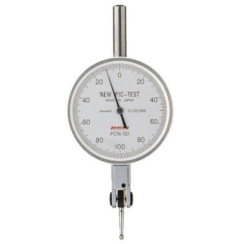 Peacock Series PCN-SD Metric models Test Indicator Accuracy: .003mm, Graduation: 0.001mm, Range: 0.14mm, Reading: 0-100-0