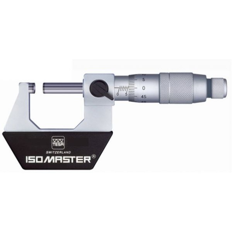 Tesa ISOMASTER 00120101 range 0-1” micrometer graduation .0001” tungsten carbide faces