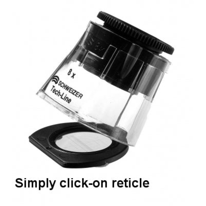 09450 SCHWEIZER magnifier Scale with one reticle Tech line 8X