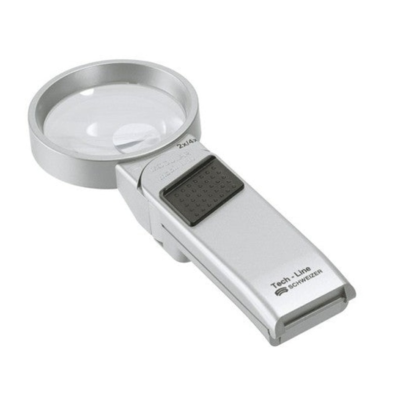 Schweizer 09202 Tech-Line LED hand-held magnifier MODULAR 2x/4x