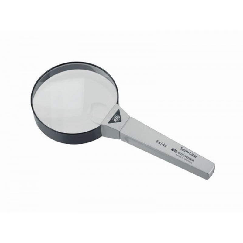 Swiss hand magnifier Tech-Line, 4x/65mm, aplanatic, 09804