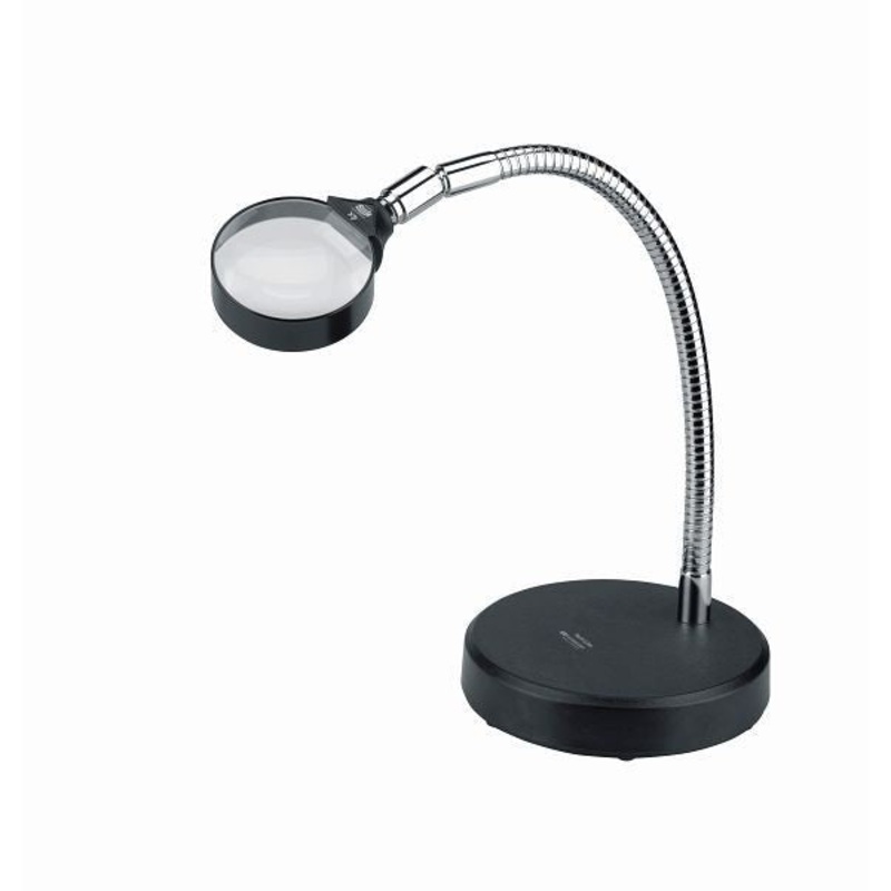 Swiss work stand magnifier Tech-Line, 2x/65mm, aplanatic, table base, 31502