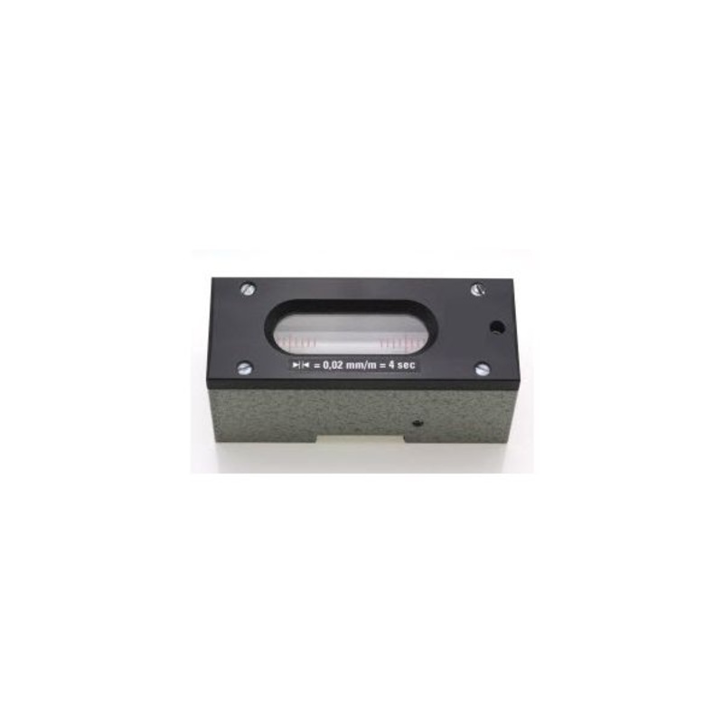 EDA 61R-0.05-100 Precision Engineers Level Dimensions : 100 x 40.5 x 40mm Accuracy Inch : .0005/10 Accuracy metric : .05mm/m Angular : 10 seconds, 59/0004