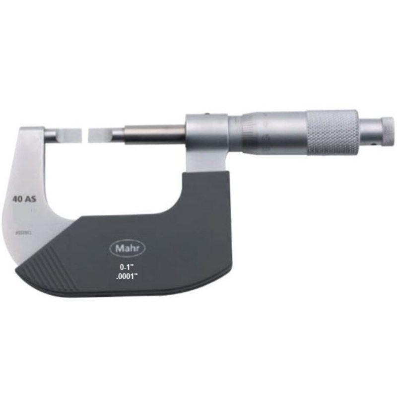 Mahr 40AS Mechanical Micrometers Micromar non rotating spindle blade micrometers, Range 2-3′ x .0.0001”  4134932