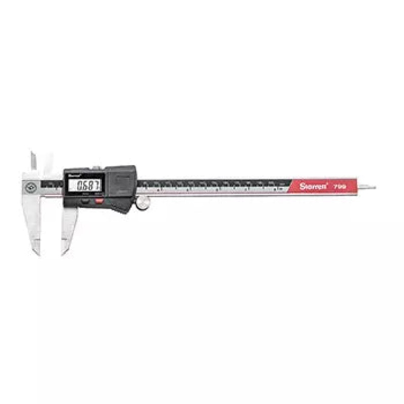Starrett Digital Caliper, 0-12/0-300mm Range, 0.0005/.01mm Resolution, No Output 799A-12/300