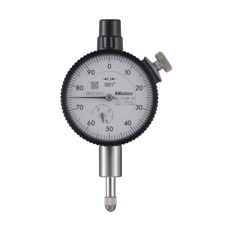 Dial Gauge, Flat Back, ANSI/AGD Type Jewelled Bearing, 0,25, 0,001 1410AB-10