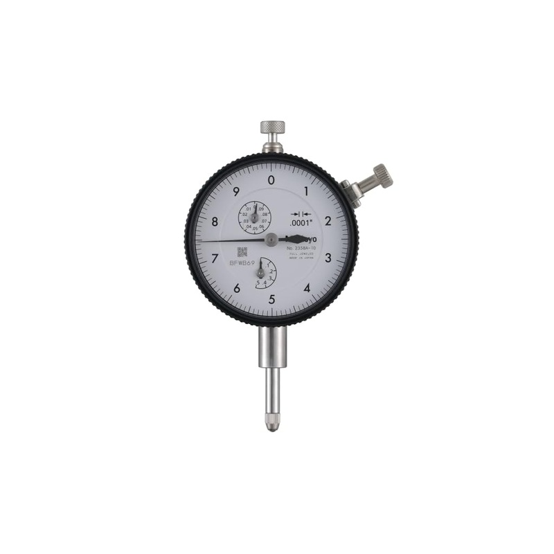 Dial Gauge, Flat Back, ANSI/AGD Type Jewelled Bearing, 0,5, 0,0001 2358AB-10