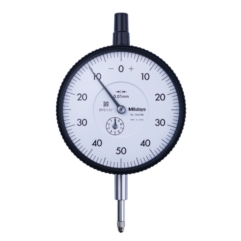 Dial Gauge, Flat Back, ISO Type 10mm, 0,01mm 3047AB , 0-50-0
