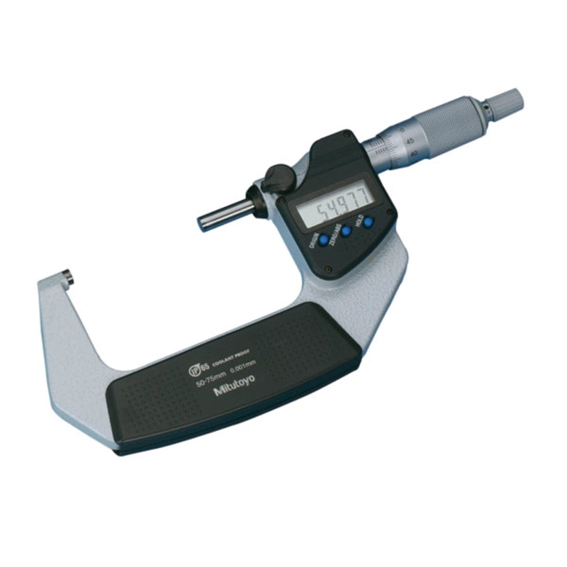 Mitutoyo Digital Micrometer IP65,Metric 50-75mm with Output Ratchet stop 293-232-30