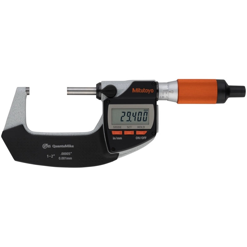 Digital Micrometer QuantuMike IP65 Metric, 25-50mm, with Bidirectional Output Item number: 293-141-40