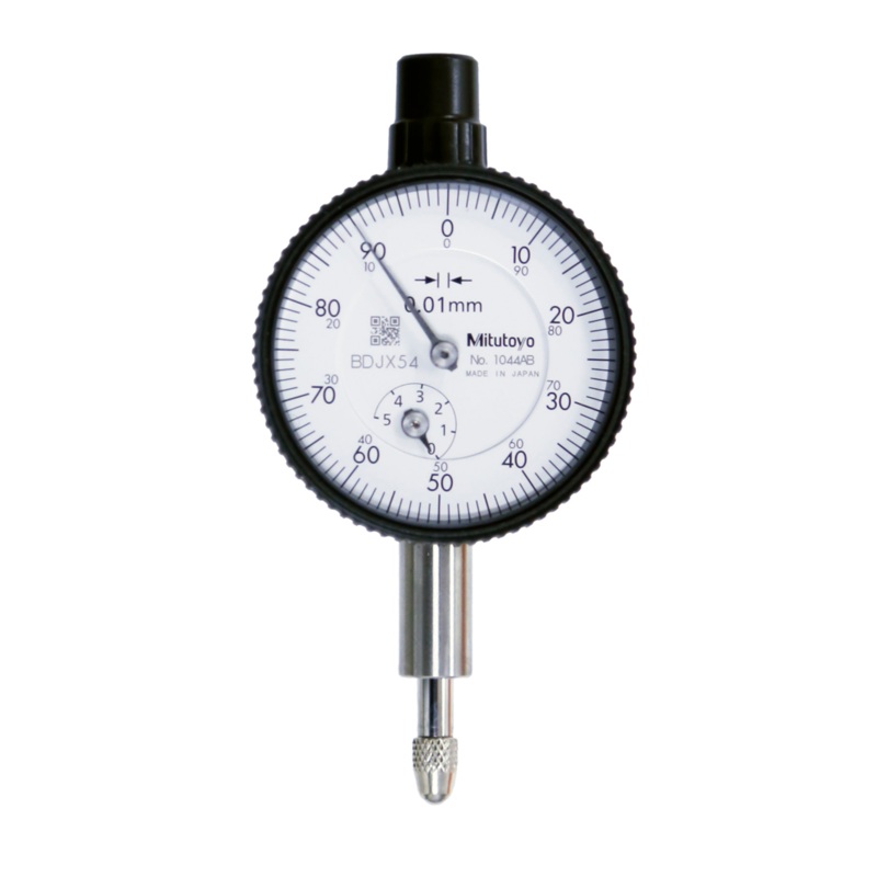 Dial Gauge, Flat Back, ISO Type Jewelled Bearing, 5mm, 0,01mm 1044AB-15