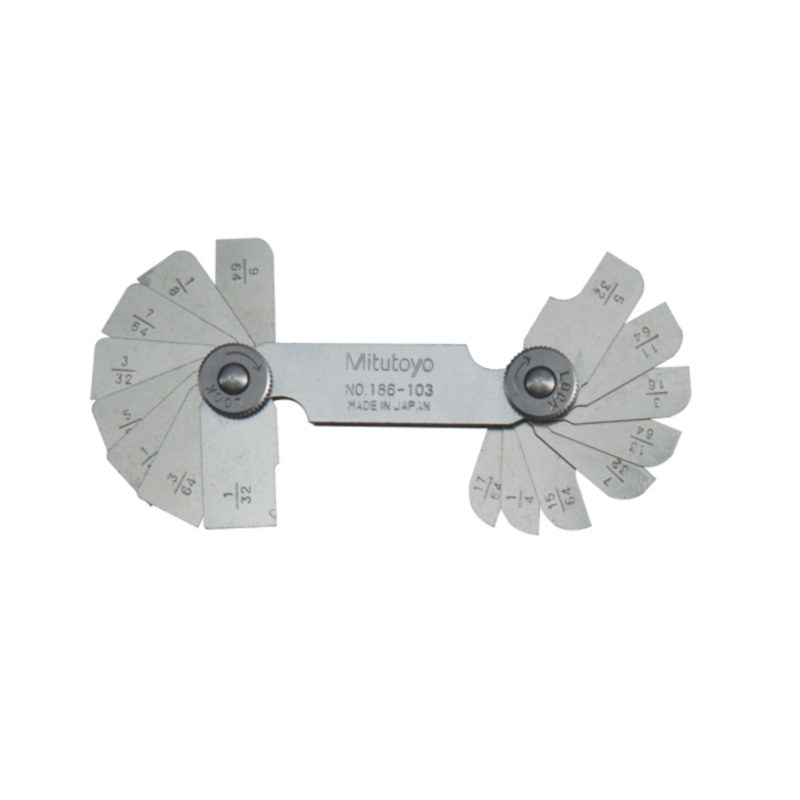 Radius Gauge 186-101 1/32-1/4