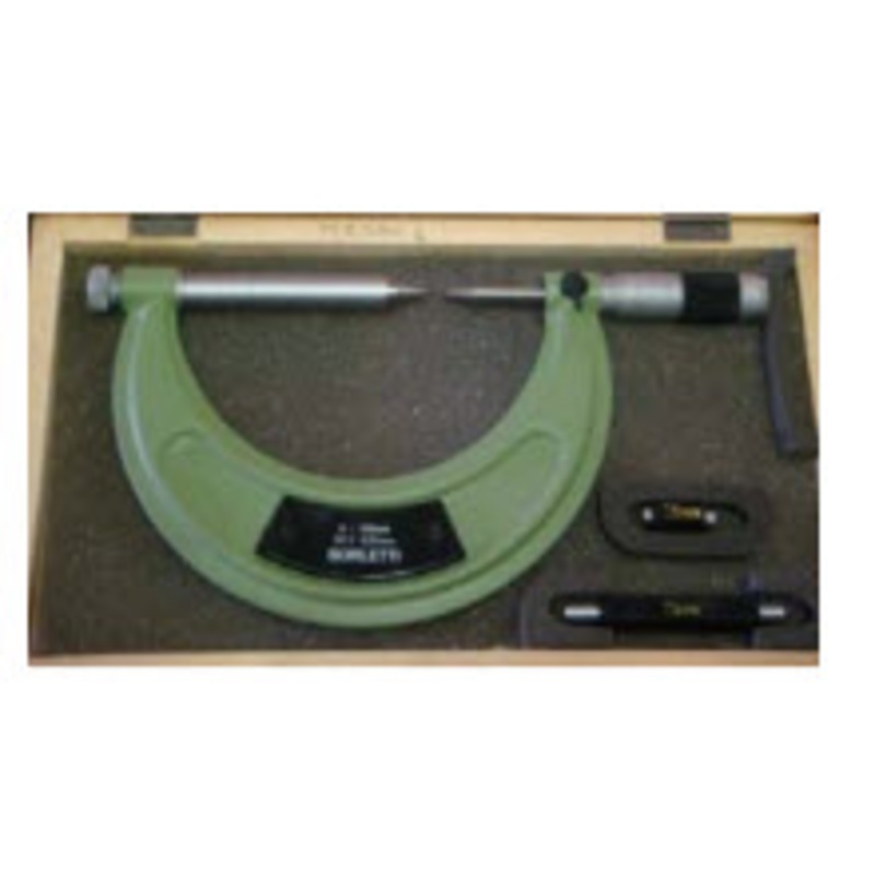 Borletti Micrometer manufactured in Italy P-MESAC/1 Outside Pointed Micrometer 0-100MM x .01mm