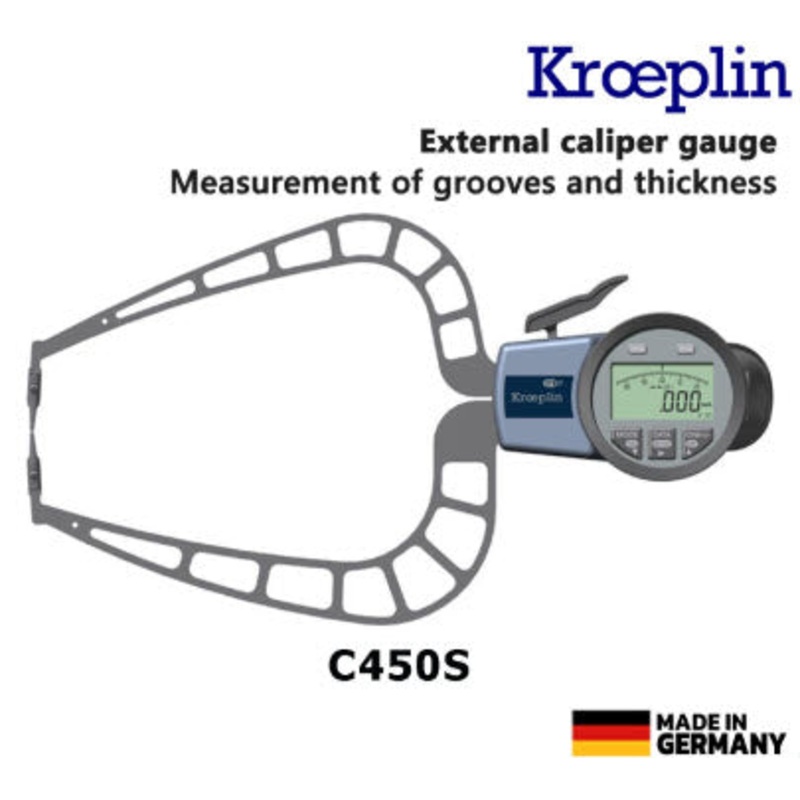 Kroeplin C450S – External Caliper Gauge (Electronic) 0-50 mm  x 0.02mm Depth 167mm