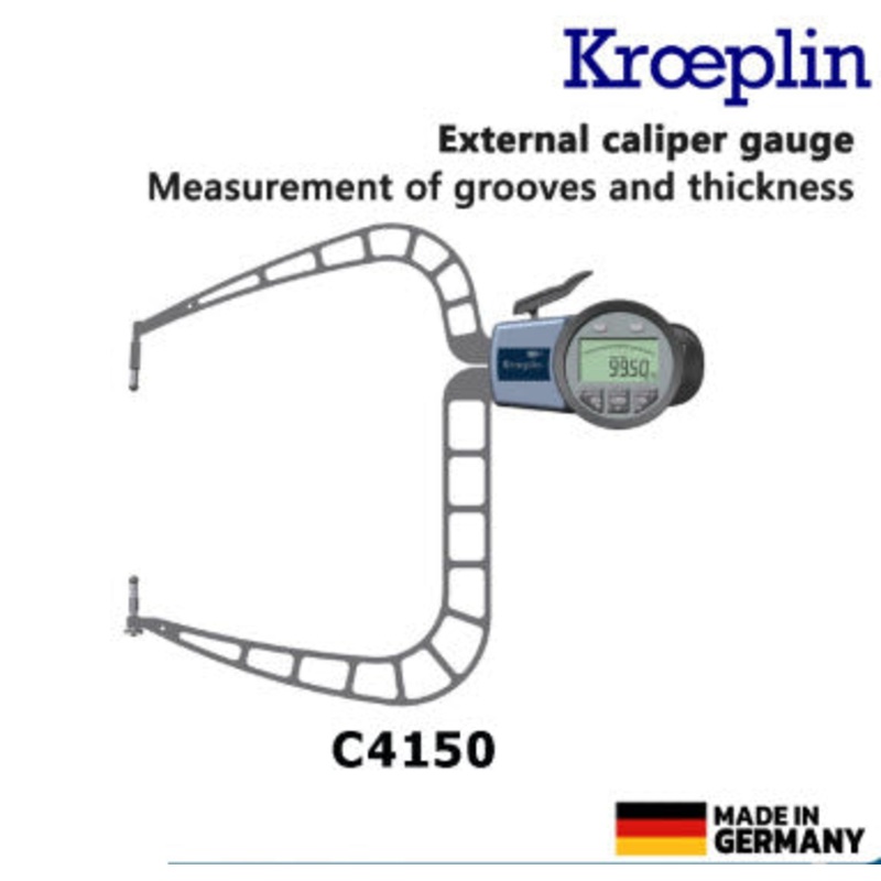 Kroeplin Digital External Caliper Gauge 100-150mm, 0.001mm C4150