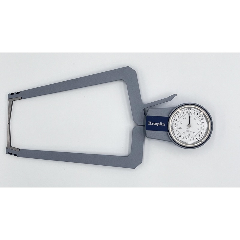 Kroeplin External Gauge OD2050S 0-50mm x .05mm Wall thickness, depth 170mm Chisel contacts