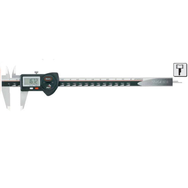 MAHR FEDERAL 4102902 Electronic Digital Caliper, 16 EW 200 (8) 0,01 /.0005  IP67