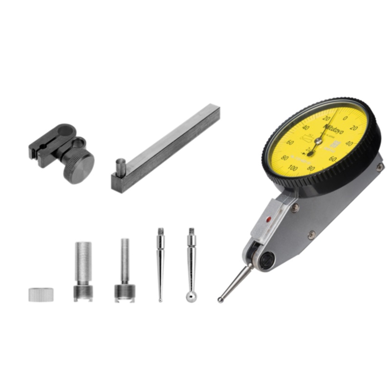 Dial Test Indicator, Horizontal Type 0.2mm, 0.002mm, 4/8mm Stem, with Bracket 513-405T