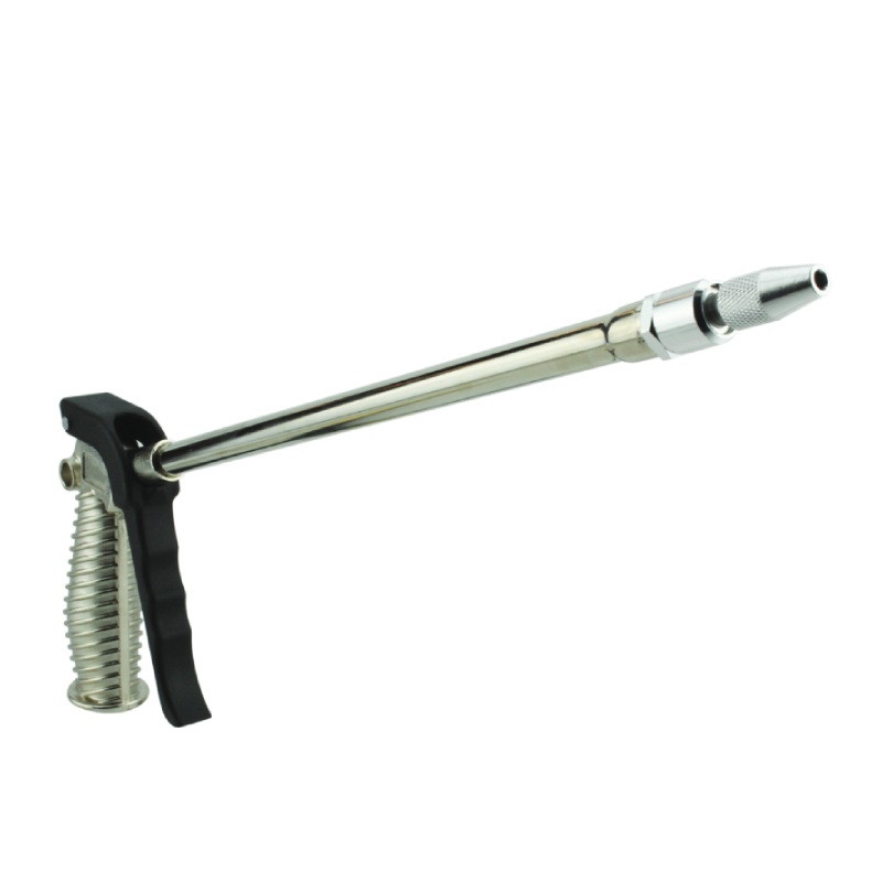 MILTON – S1817 Milton S-182 Turbo Pistol Grip Blow Gun – 10 Extended Reach and Adjustable Nozzle – 40 CFM – 230 Max PSI