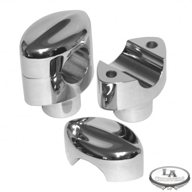 MOHAWK HEFTY RISERS FOR 1 1/4 HANDLEBARS 1.5 RISE CHROME UNIVERSAL