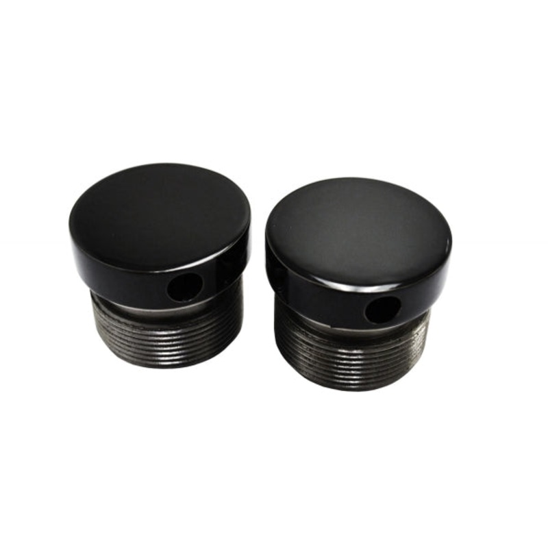 39MM FLUSH MOUNT FORK CAPS – BLACK