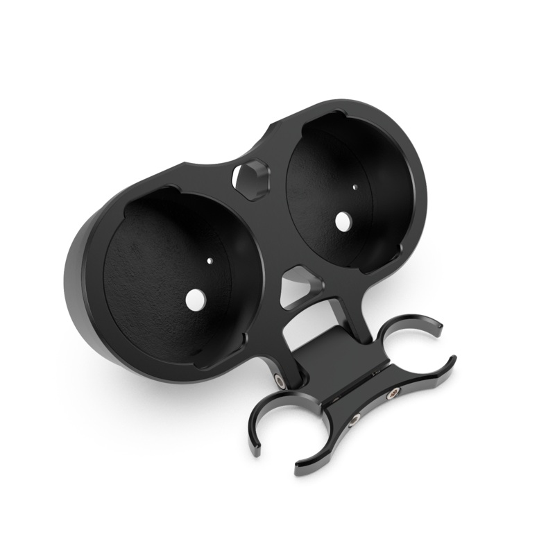 T-Bar Gauge Mount Dual Gauge|1″|1.25″|1.5″|Anodized Black|Chrome